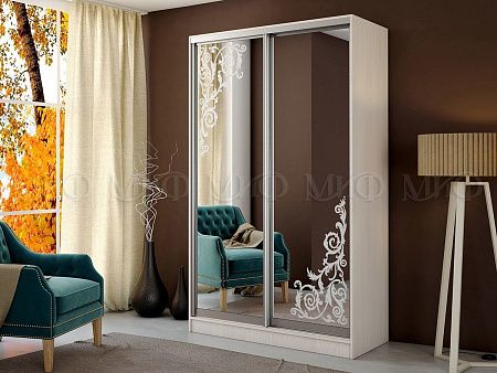 Шкаф-купе "Тринити-2" new 1.35 (м)