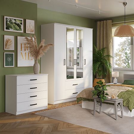 Шкаф 4-х створчатый "Фьюжн" ШК-14(б)