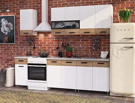Кухонный гарнитур "Рио" 1,8м МДФ (м)