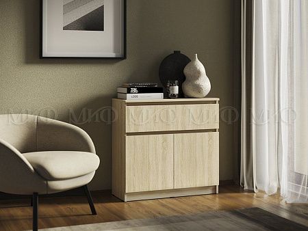 Комод "Челси" 800 (1 ящик 2 двери) шариковые (м)