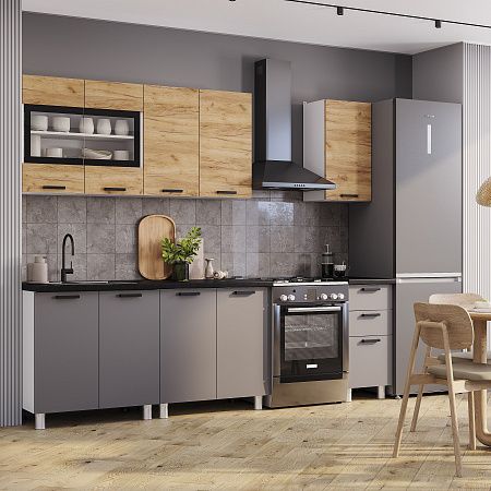 Кухня "Крафт" 2,0 м тип 2 (б)